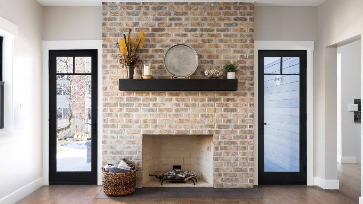 Premium wood fireplace mantle carpentry